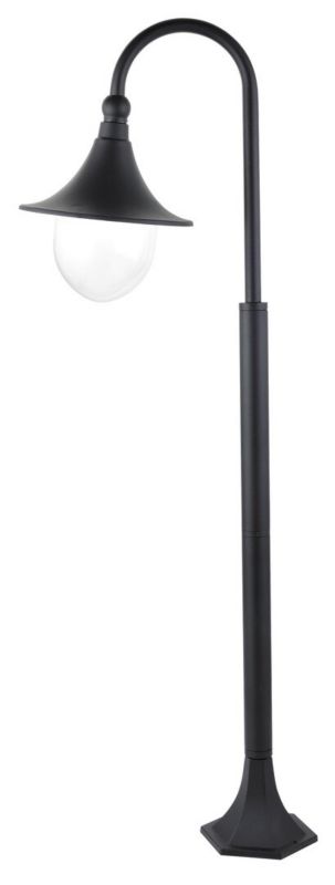 Lampa ogrodowa stojąca Rabalux Konstanz czarno-przezroczysty 1 x E27 x 100W IP44 wym: 120 x 33 x 24,5 cm - 1 szt.