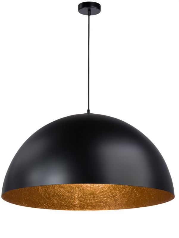 Lampa wisząca Sigma Lighting Sfera czarno-miedziana okrągła 50 cm nad stół wyspę 1xE27 x 15W 1 szt.