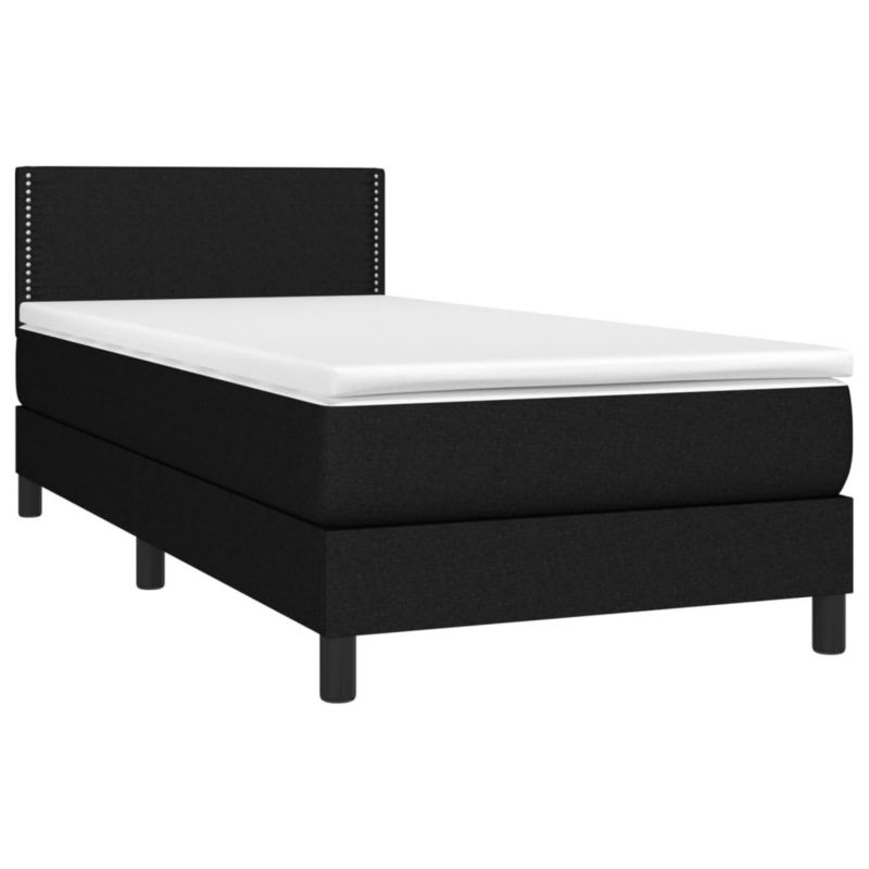 Łóżko kontynentalne WaszeMeble 90x200 cm czarne WM-3133047 1 szt.