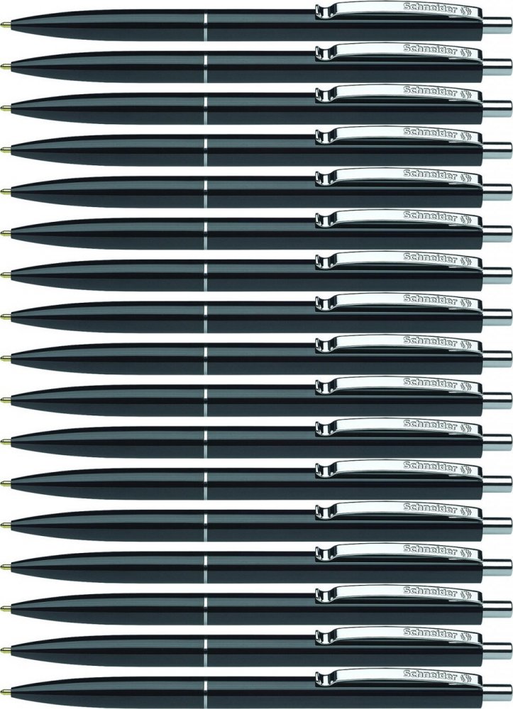 50x Długopis automatyczny Schneider K15, M, czarny