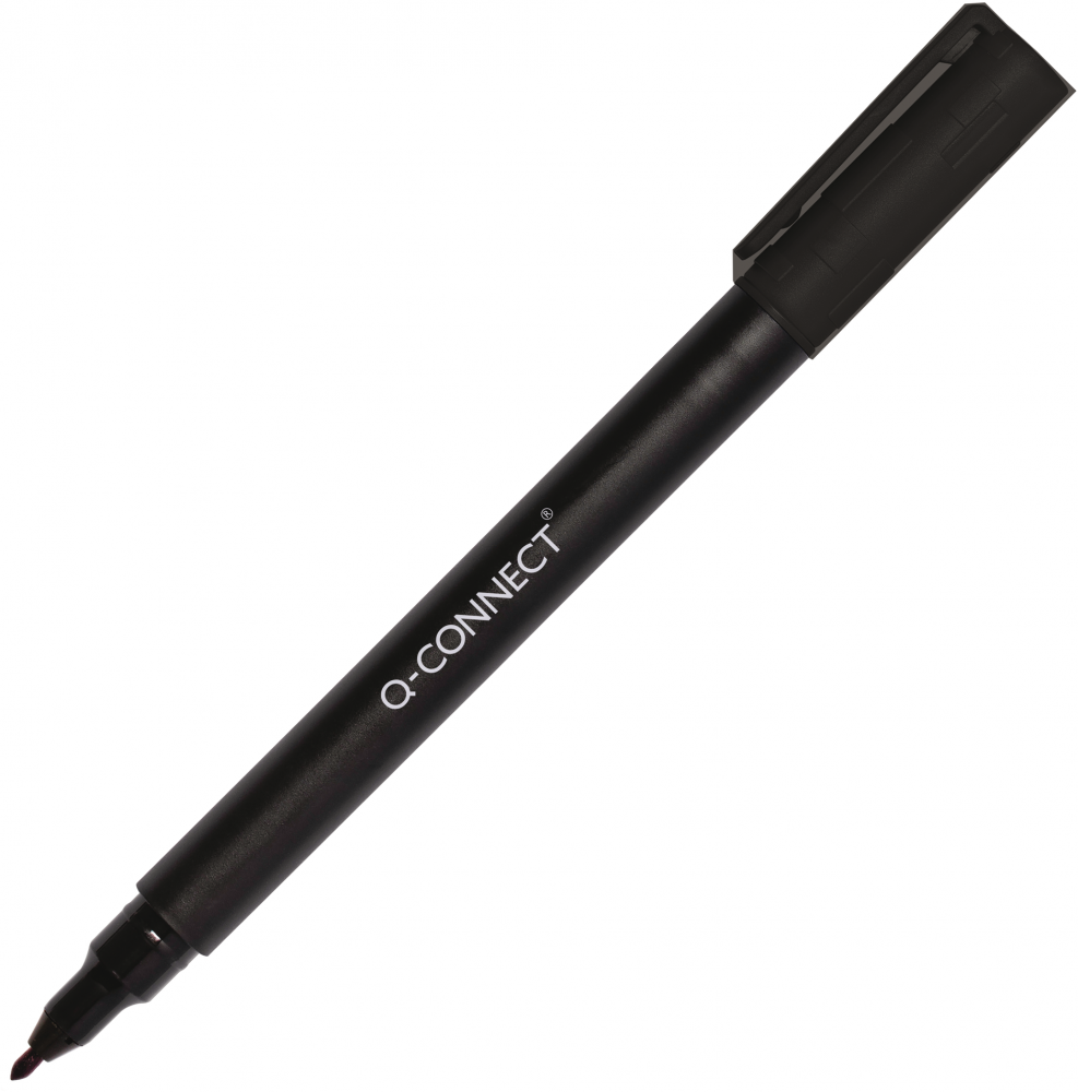 Marker do płyt CD i DVD Q-Connect, 0.6mm (F), czarny
