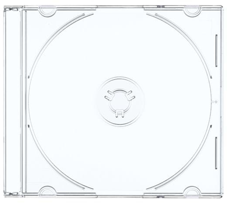 Pudełko slim na płytę CD/DVD Omega slim, 5.2mm, 1 sztuka, transparentny