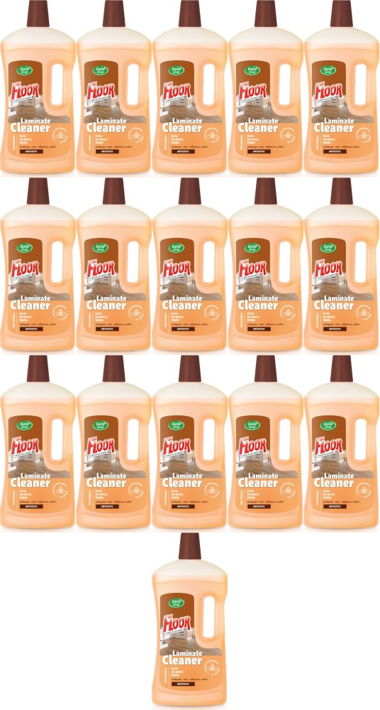 16x Płyn do mycia paneli Floor Gold Drop, z olejkiem migdałowym, 1l