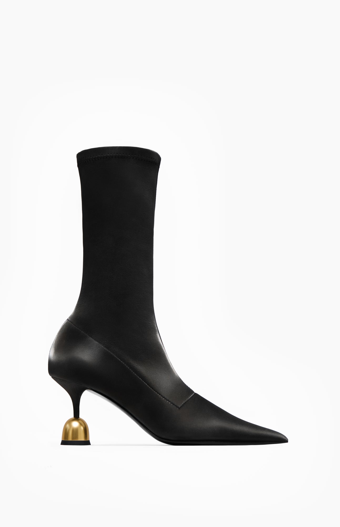 Skórzane botki damskie PENELOPE ASPHALT BLACK 37 - Vanda Novak