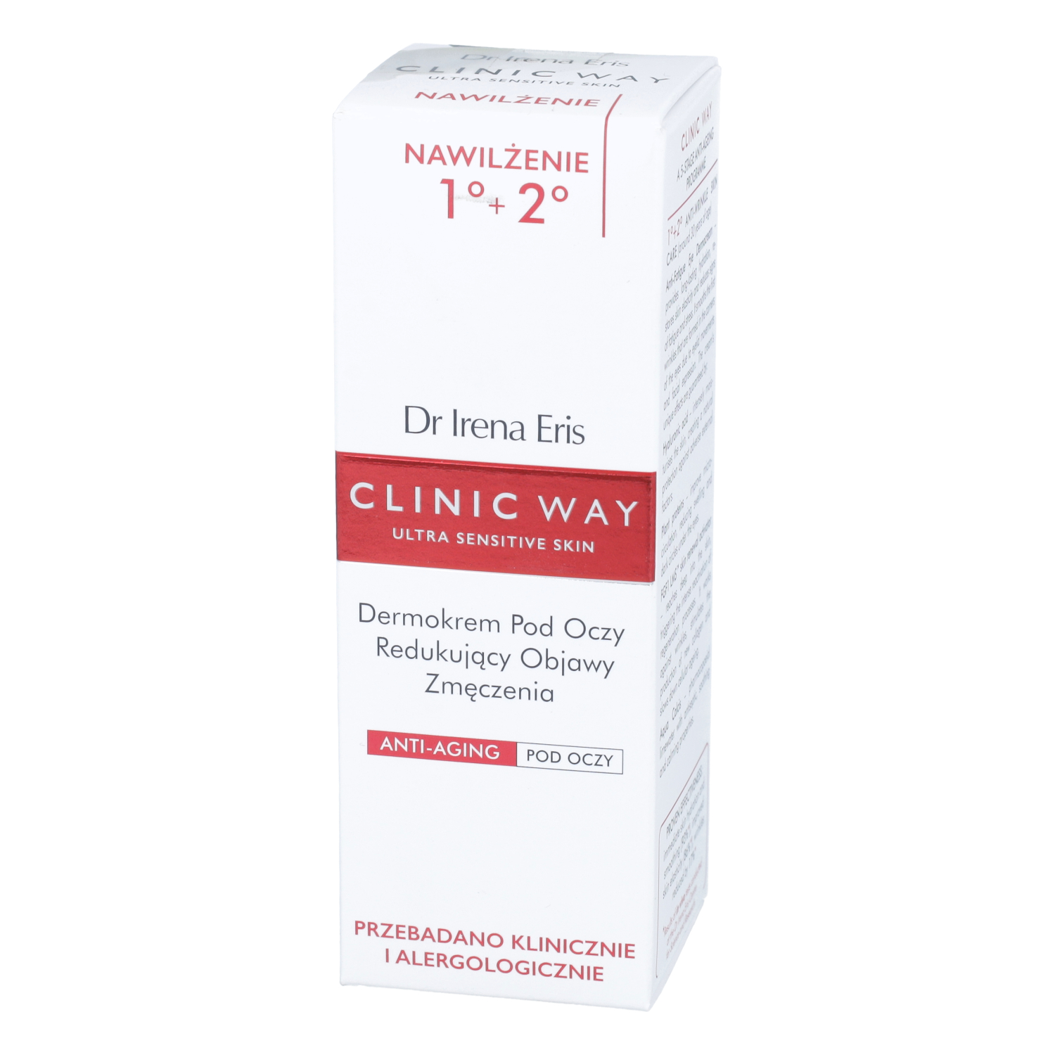 Dr irena eris clinic way - krem pod oczy redukujący objawy zmęczenia 1°+ 2°, 15 ml