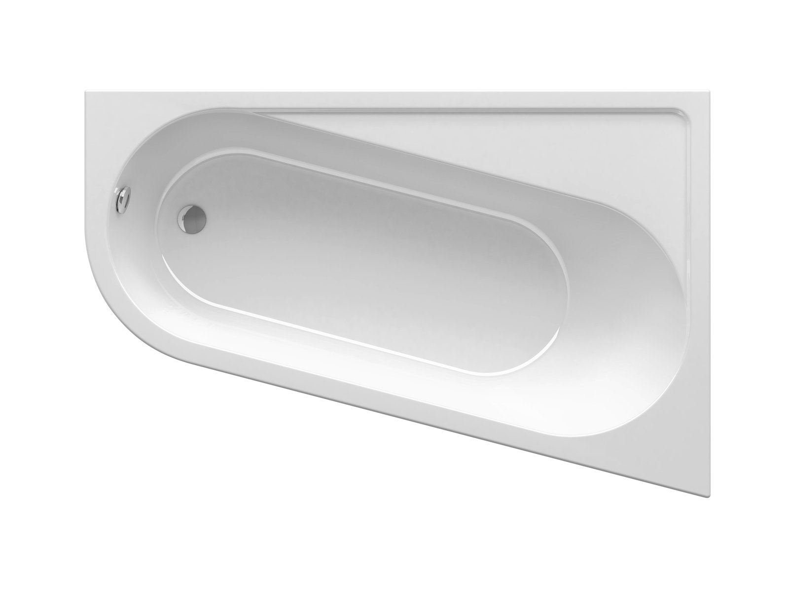 Ravak Chrome wanna narożna 170x105 cm prawa biała CA41000000