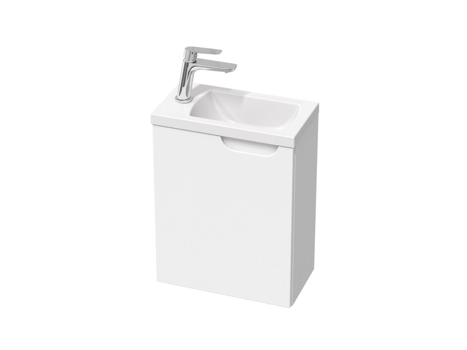 Ravak SD Classic II szafka 40 cm podumywalkowa wisząca lewa biały połysk X000001484