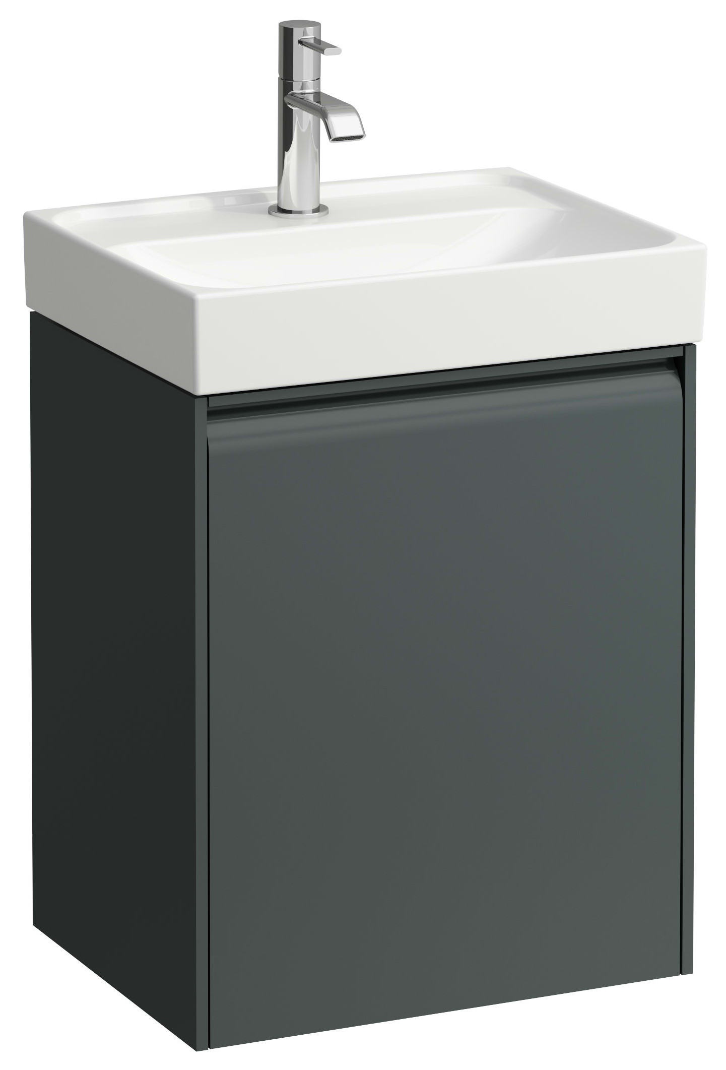 Laufen Meda szafka 43,7x33,9x51,5 cm podumywalkowa wisząca Traffic Grey H4215410112661