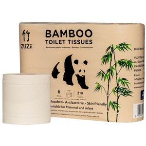 Papier toaletowy bambusowy 3- warstwowy 6 rolek- ZUZII