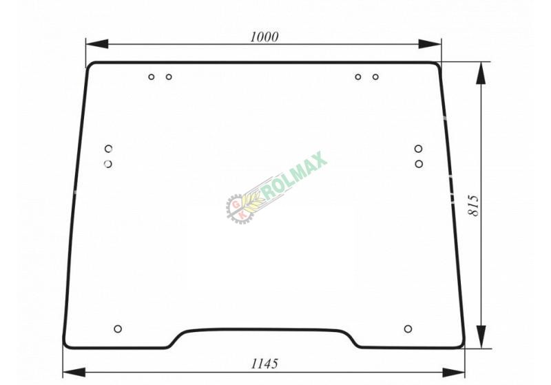 Szyba przednia New Holland CASE 84283801