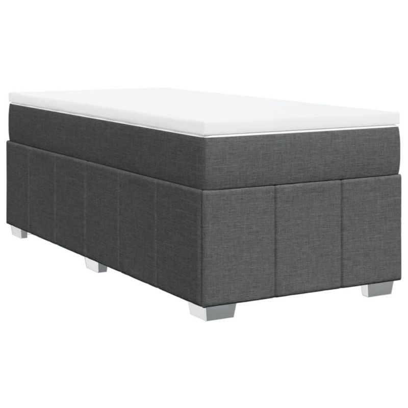 Łóżko kontynentalne WaszeMeble 90x190 cm ciemnoszara WM-3285436 1 szt.