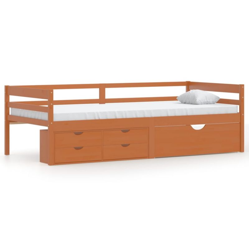 Łóżko drewniane WaszeMeble 90x200 cm brązowe WM-322058 1 szt.