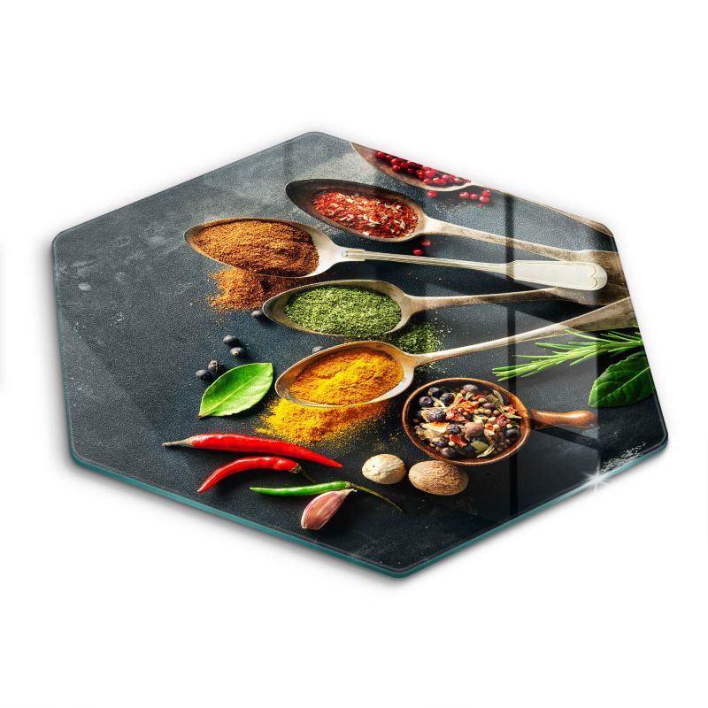 Szklana deska do krojenia Wallfluent h40 cm Kuchenne łyżki przyprawy 1 szt.