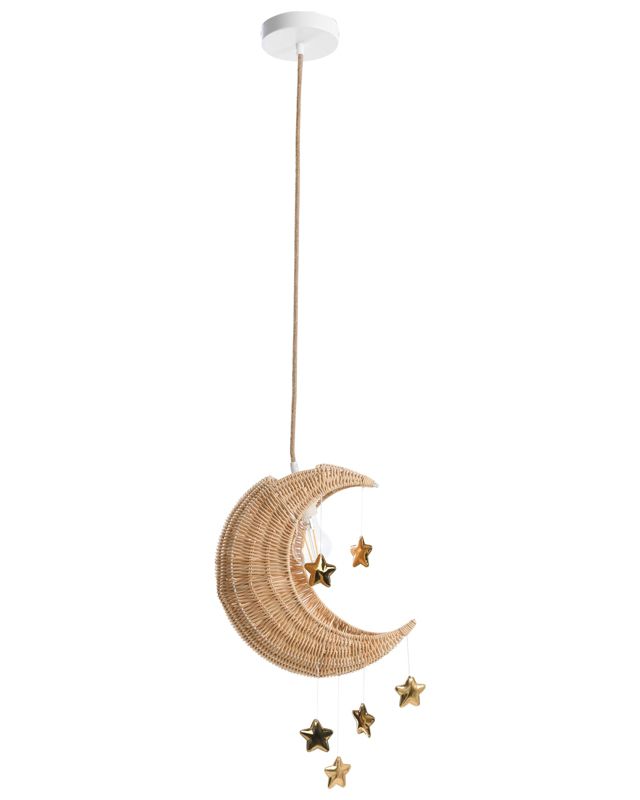 Lampa wisząca Orchon Rattan Księżyc Naturalny 1 szt.