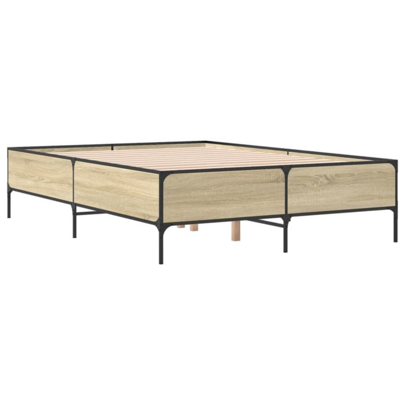 Łóżko metalowe WaszeMeble 135x190 cm brązowe WM-3279813 1 szt.