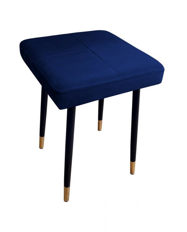 Taboret SQUARE 2 MG VELVET granatowy ATOS 1 szt.
