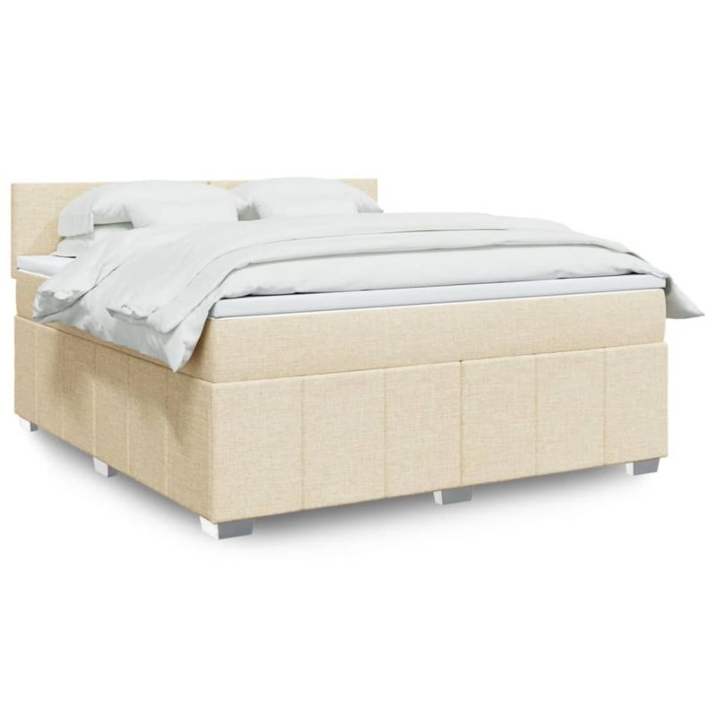 Łóżko kontynentalne WaszeMeble 180x200 cm kremowe WM-3287145 1 szt.