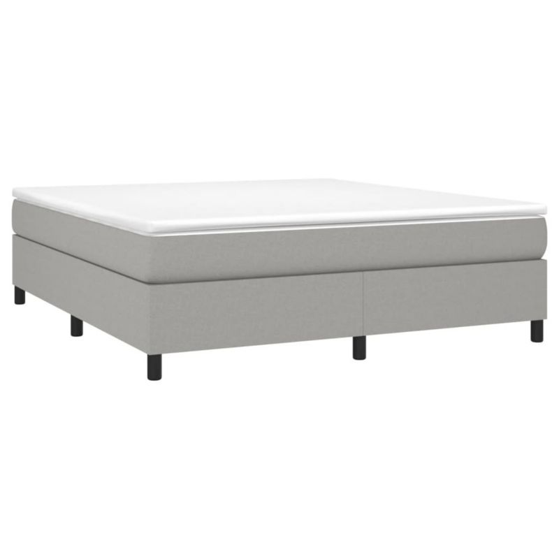 Łóżko tapicerowane WaszeMeble 180x200 cm jasnoszara WM-3120878 1 szt.