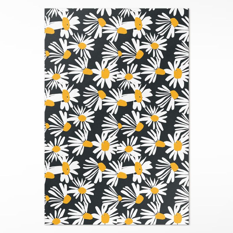 Dywan Wewnętrzny Dekoracyjny Wallfluent 90x60 cm Malowane stokrotki 1 szt.