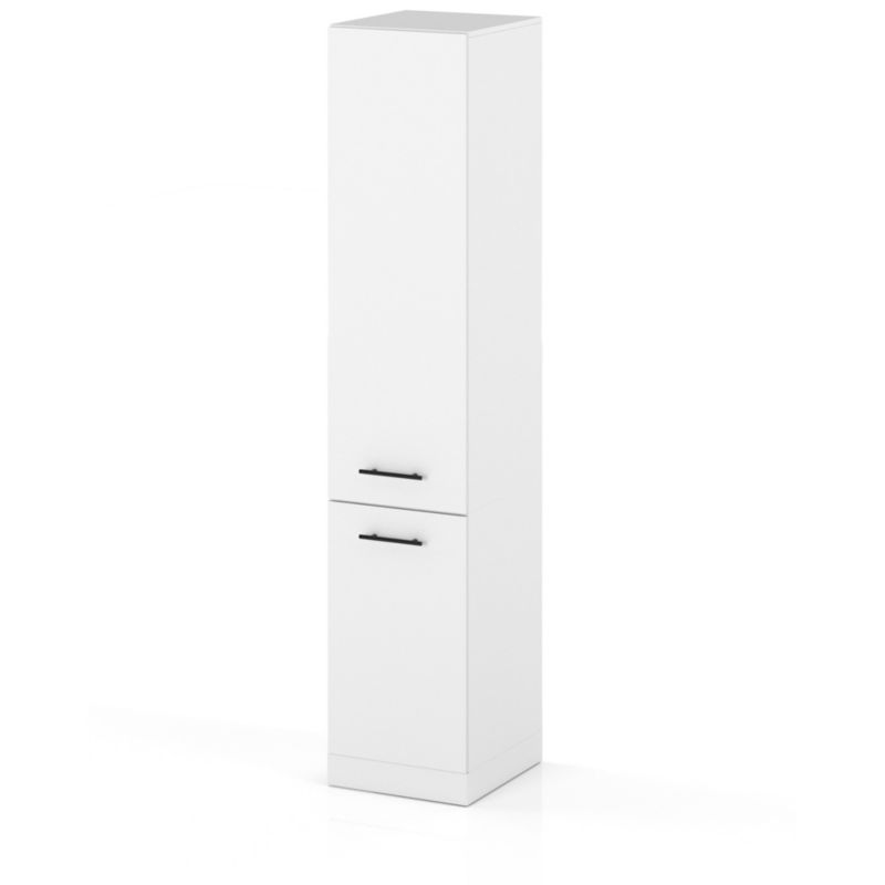 Szafka Kuchenna Hurtownia-Mebli Stojąca Słupek S40 sPremium 40cm Biały Mat Biały Mat 40x58x211 cm 1szt.