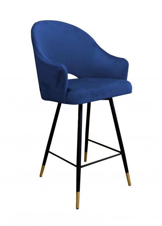 Hoker niski NAPO VELVET GOLD granatowy ATOS 1 szt.