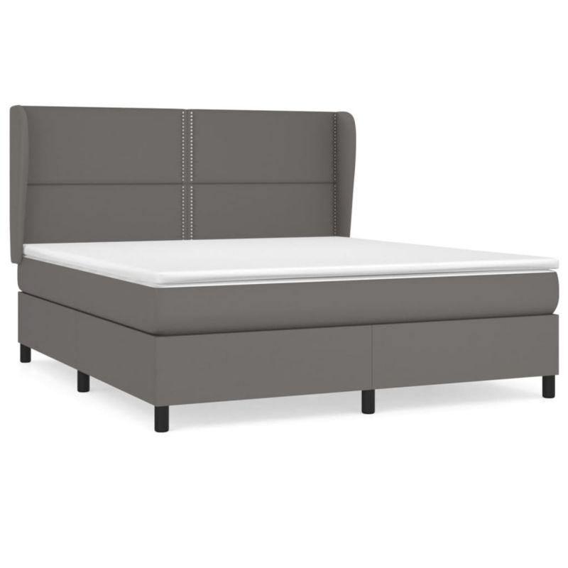 Łóżko kontynentalne WaszeMeble 180x200 cm szare WM-3128989 1 szt.