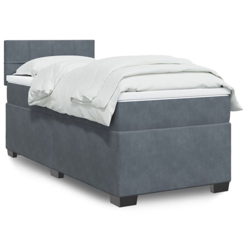 Łóżko kontynentalne WaszeMeble 80x200 cm ciemnoszary WM-3286163 1 szt.