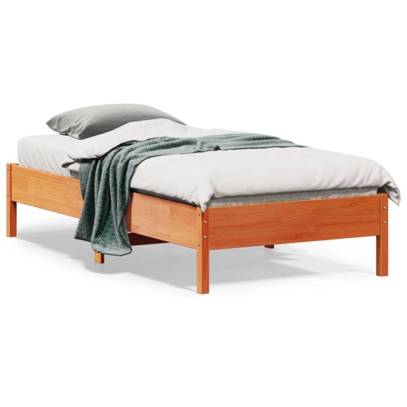 Łóżko drewniane WaszeMeble 75x190 cm brąz WM-842733 1 szt.
