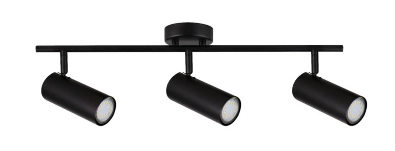 Lampa sufitowa Candellux Colly czarna 3 x GU10 x 15W wym: 56 x 9 cm - 1 szt.