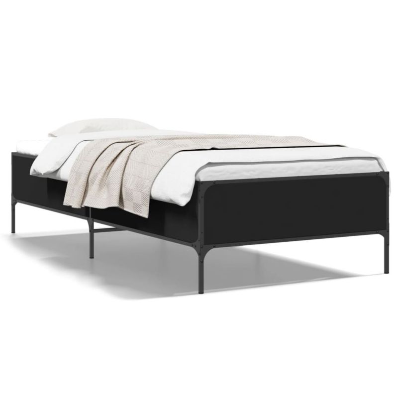 Łóżko metalowe WaszeMeble 100x200 cm czarna WM-844961 1 szt.