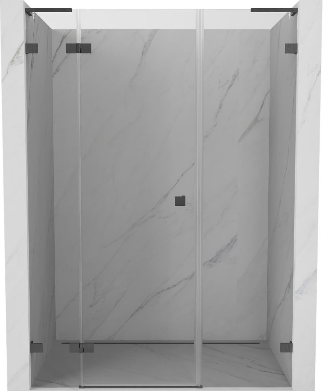 Drzwi prysznicowe uchylne Mexen Lunar L gun gray 140x200 cm 834SL-140-050-66-00-L 1 szt.