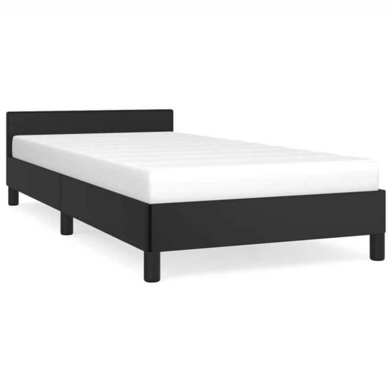 Łóżko tapicerowane WaszeMeble 100x200 cm czarna WM-347483 1 szt.