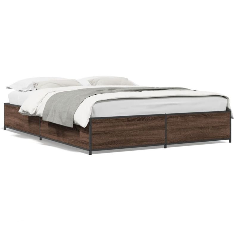 Łóżko metalowe WaszeMeble 120x190 cm brązowy WM-3279866 1 szt.