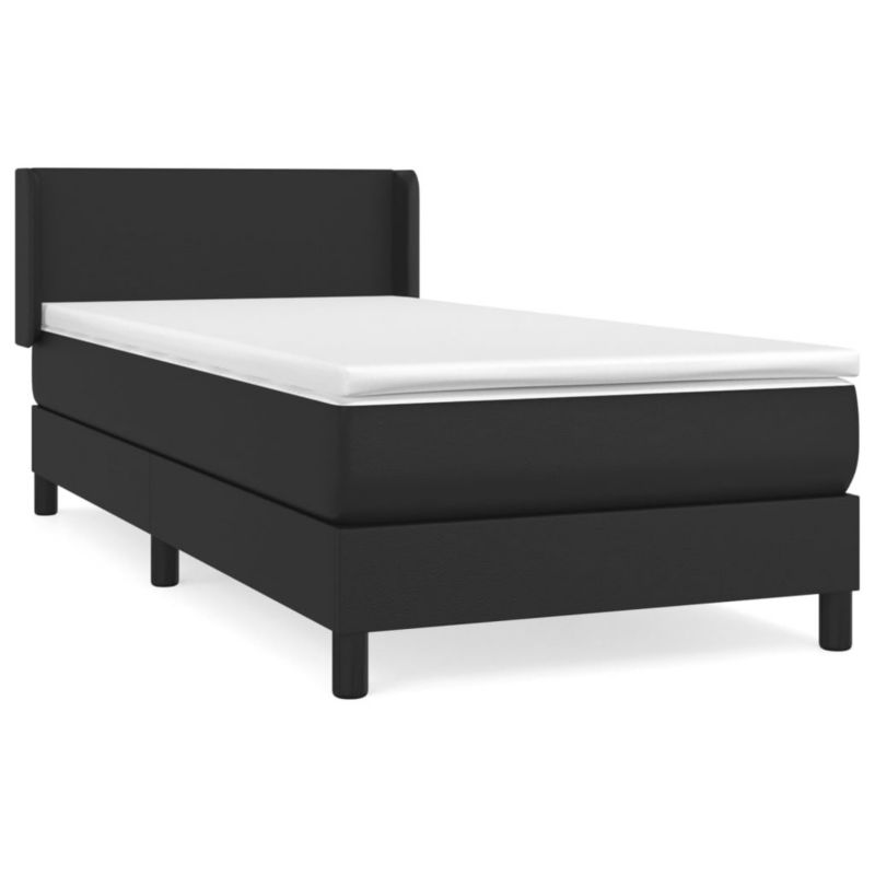 Łóżko kontynentalne WaszeMeble 100x200 cm czarne WM-3130643 1 szt.