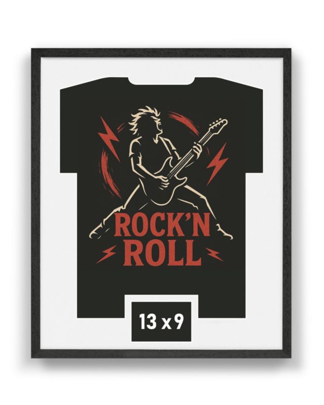 Oprawa FTS na koszulkę rockową z miejscem na zdjęcie 53x63 cm - pamiątka z festiwalu 1 szt