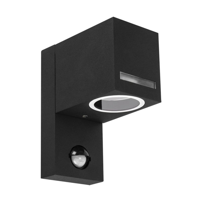 Kinkiet ścienny zewnętrzny Struhm Forest czarny 1 x GU10 x IP44 wym: 15,1 x 7 x 12 cm - 1 szt.