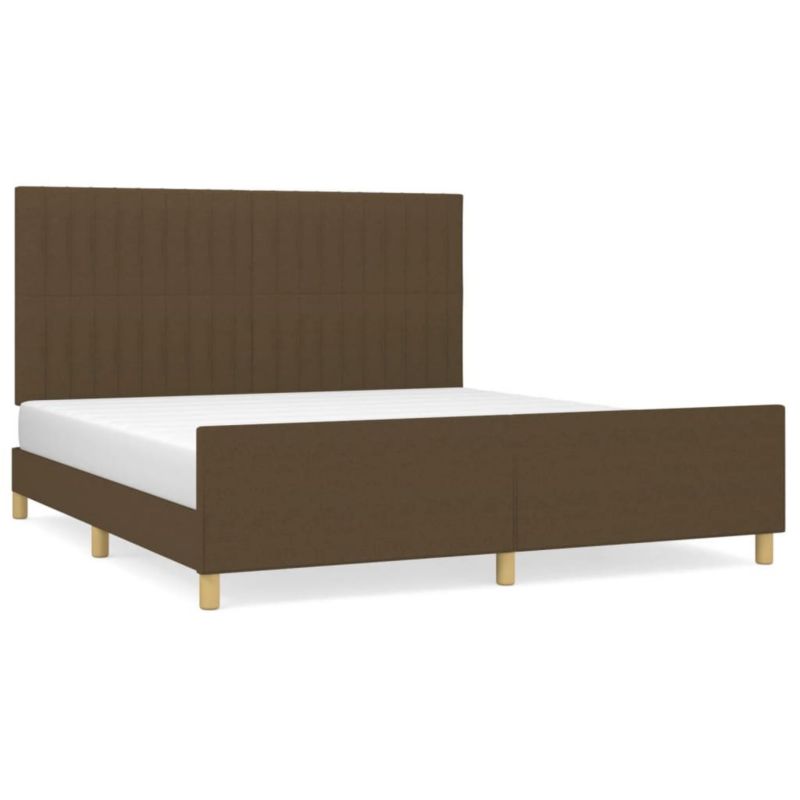 Łóżko tapicerowane WaszeMeble 180x200 cm Brązowe WM-3125238 1 szt.