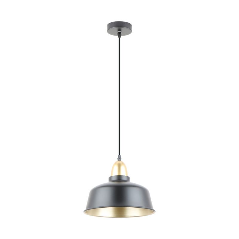 Lampa wisząca Zuma Line Mensa 7200 czarny matowa-złota nad stół 1xE27 x 40W 1 szt.