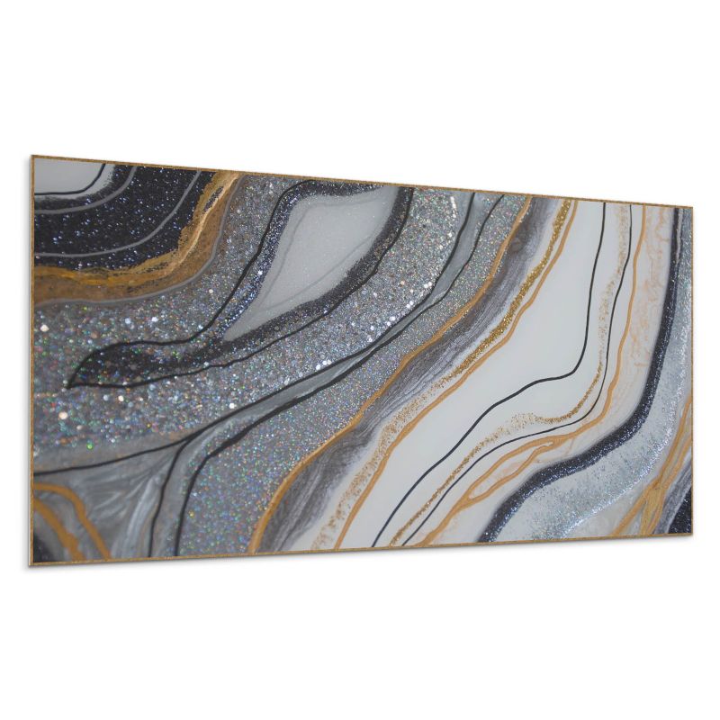 Panel samoprzylepny Wallfluent 120x60 cm Abstrakcyjne fale z promieniowaniem 1 szt.