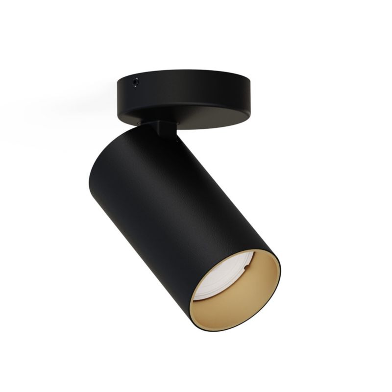 Oprawa sufitowa spot Nowodvorski Lighting Mono czarno-złoty 1 x GU10 x IP20 wym: 15 x 5,5 cm - 1 szt.