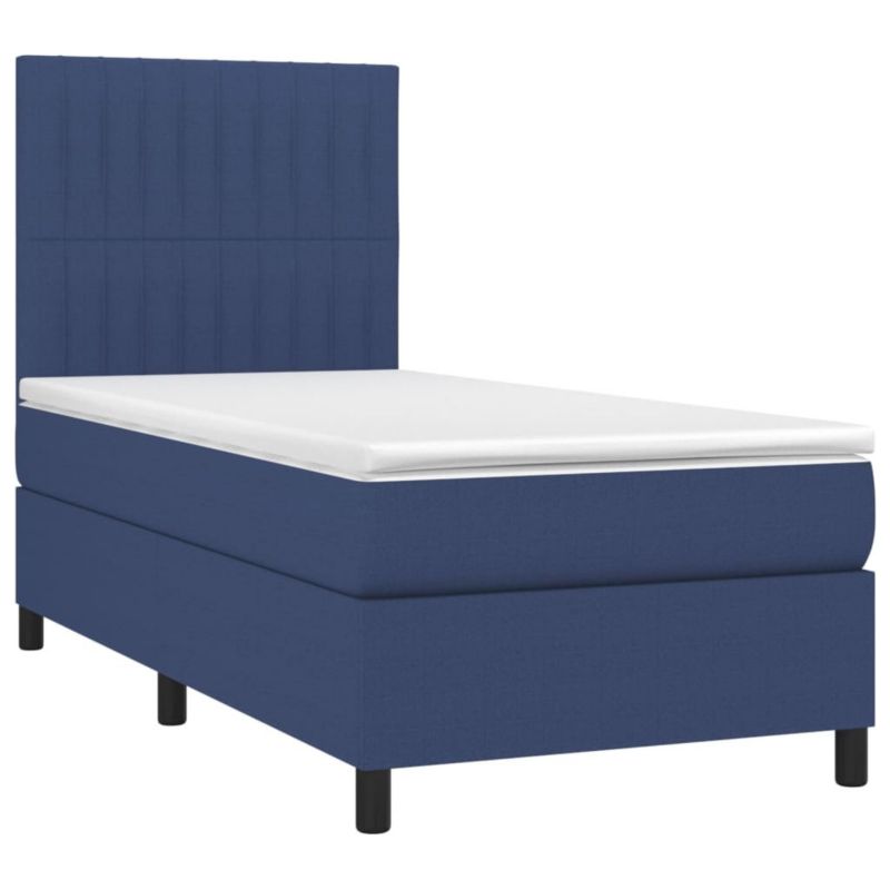 Łóżko kontynentalne WaszeMeble 90x190 cm niebieskie WM-3135003 1 szt.