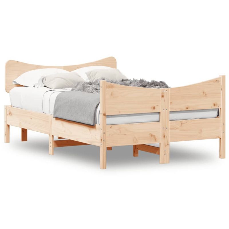 Łóżko drewniane WaszeMeble 120x200 cm brązowe WM-3216384 1 szt.