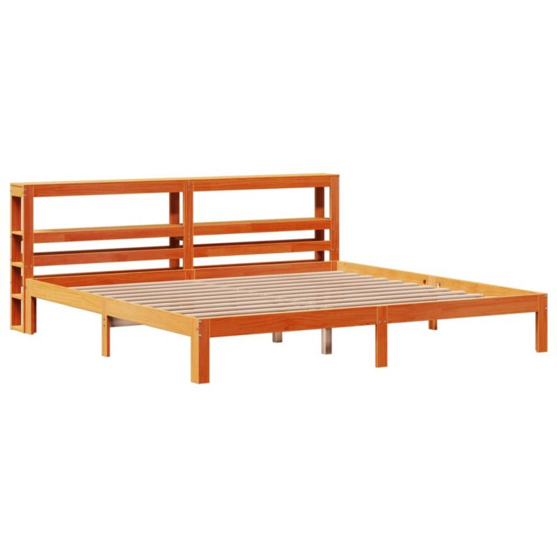 Łóżko drewniane WaszeMeble 180x200 cm brąz WM-3306068 1 szt.