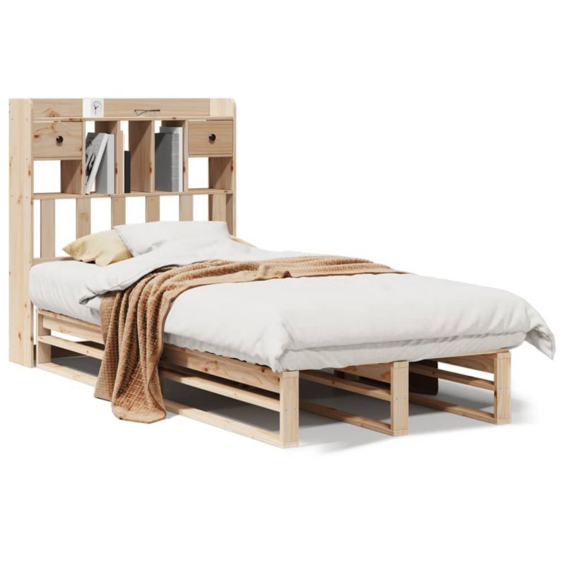 Łóżko drewniane WaszeMeble 90x200 cm brązowe WM-3323950 1 szt.