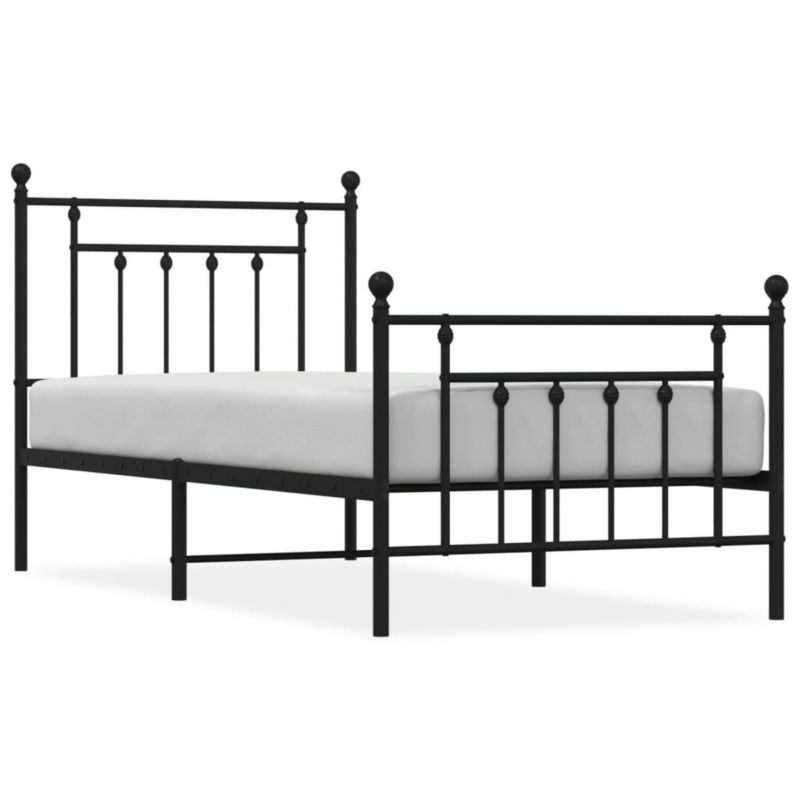 Łóżko metalowe WaszeMeble 80x200 cm czarna WM-353546 1 szt.