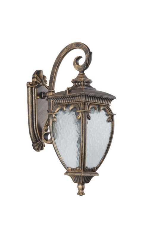 Kinkiet ścienny zewnętrzny Maytoni Fleur brązowo-transparentny 1 x E27 x 60W IP44 wym: 48 x 48 x 15 cm - 1 szt.