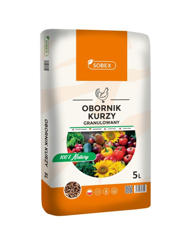 Obornik kurzy granulowany 5L, SOBEX, 1 szt.