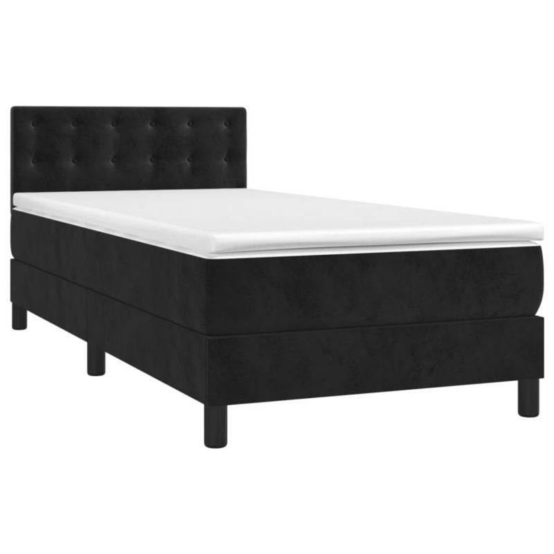 Łóżko kontynentalne WaszeMeble 90x190 cm czarny WM-3134617 1 szt.