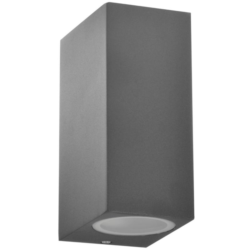 Kinkiet ścienny zewnętrzny Polux Boston grafit 2 x GU10 x 10W IP44 wym: 15 x 6,7 x 9,2 cm - 1 szt.