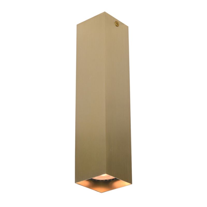 Oprawa sufitowa spot Italux Ander mosiężno-czarny nowoczesna 1 x GU10 x 10W IP20 wym: 24 x 5,8 x 5,8 cm - 1 szt.